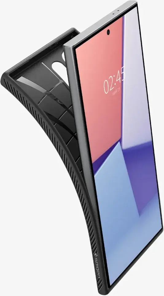 Spigen Liquid Air Samsung Galaxy S24 Ultra Hoesje Back Cover Zwart afbeelding 3