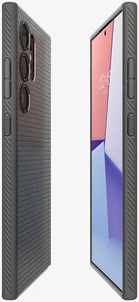 Spigen Liquid Air Samsung Galaxy S24 Ultra Hoesje Back Cover Grijs afbeelding 4