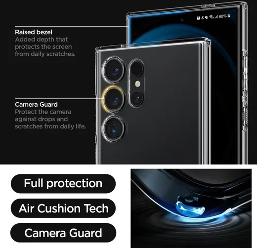 Spigen Liquid Crystal Samsung S24 Ultra Hoesje Back Cover Transparant afbeelding 4