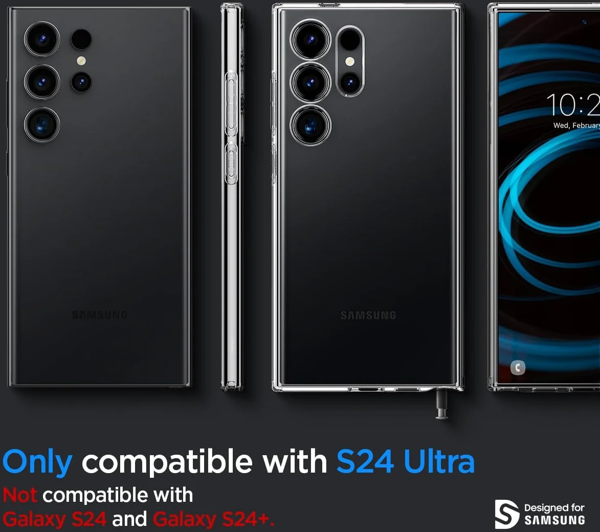 Spigen Liquid Crystal Samsung S24 Ultra Hoesje Back Cover Transparant afbeelding 7