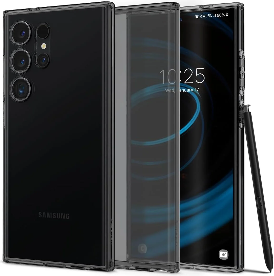 Spigen Liquid Crystal Samsung S24 Ultra Hoesje Back Cover Zwart | gsmpunt