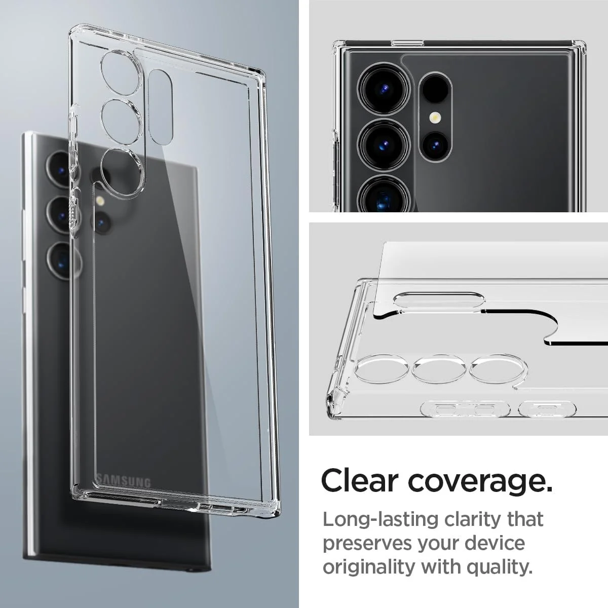 Spigen Ultra Hybrid Samsung S24 Ultra Hoesje Back Cover Transparant afbeelding 13