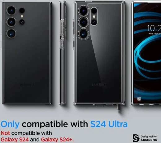 Spigen Ultra Hybrid Samsung S24 Ultra Hoesje Back Cover Transparant afbeelding 17