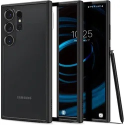 Spigen Ultra Hybrid Samsung S24 Ultra Hoesje Back Cover Matte Zwart afbeelding