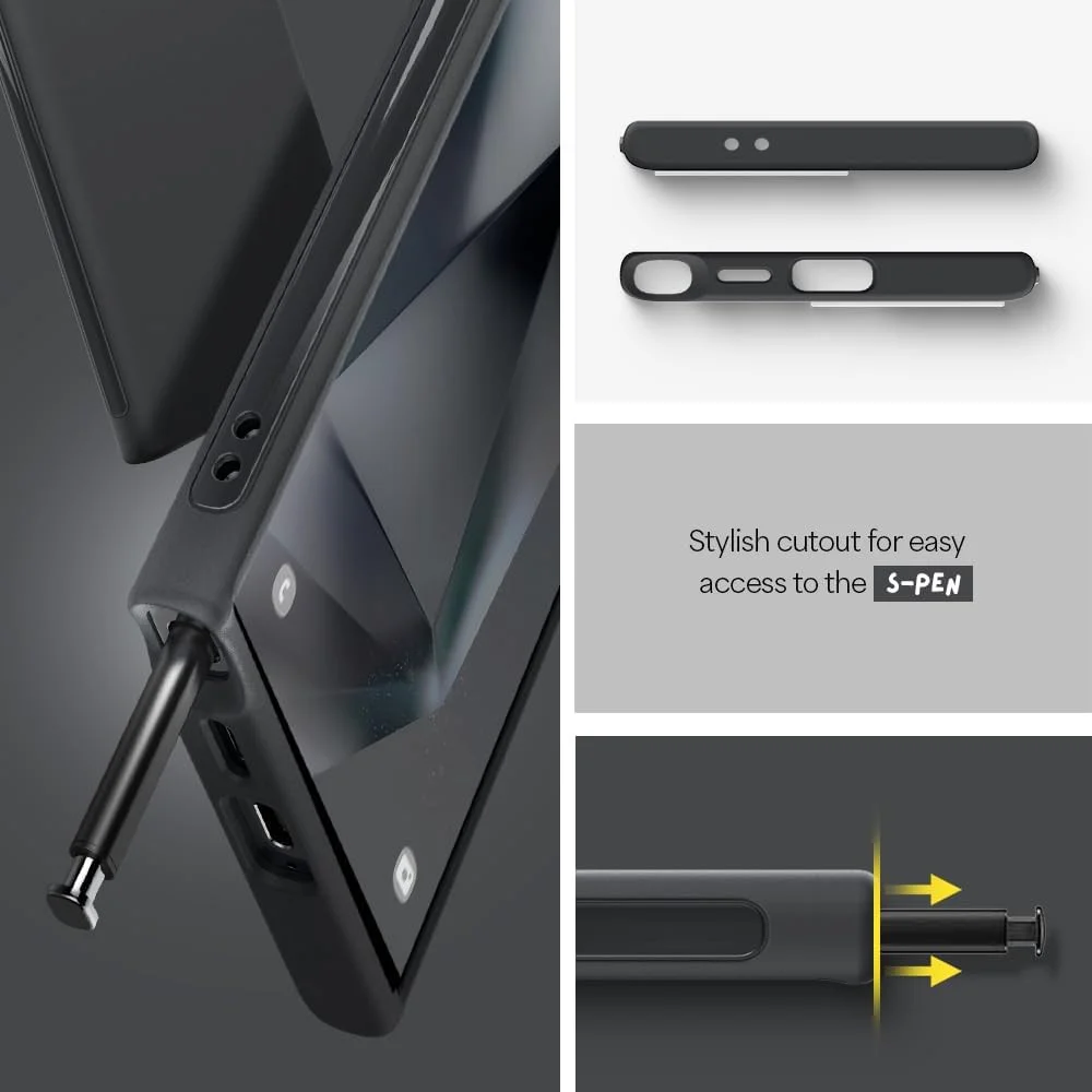 Spigen Cyrill Ultra Color Samsung Galaxy S24 Ultra Hoesje Zwart afbeelding 6