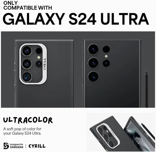 Spigen Cyrill Ultra Color Samsung Galaxy S24 Ultra Hoesje Zwart afbeelding 7