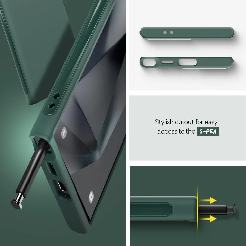 Spigen Cyrill Ultra Color Samsung Galaxy S24 Ultra Hoesje Groen afbeelding 6