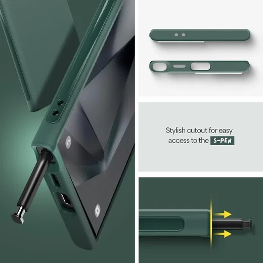 Spigen Cyrill Ultra Color Samsung Galaxy S24 Ultra Hoesje Groen afbeelding 6