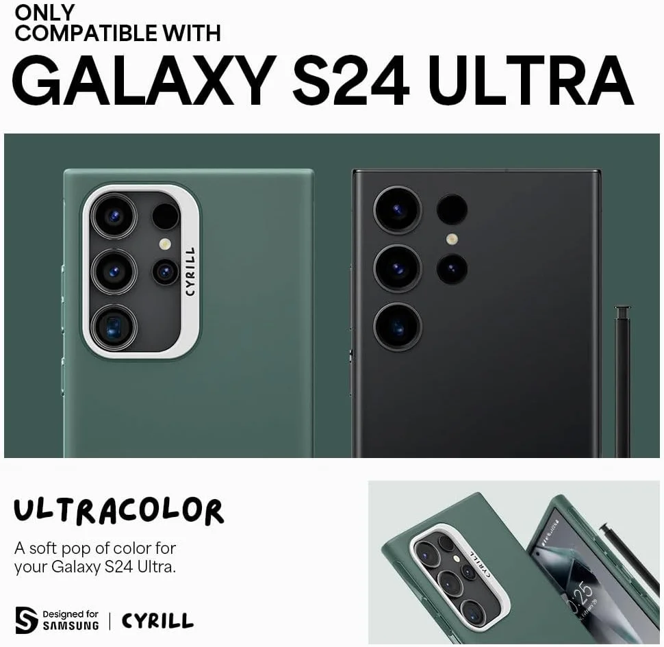 Spigen Cyrill Ultra Color Samsung Galaxy S24 Ultra Hoesje Groen afbeelding 7