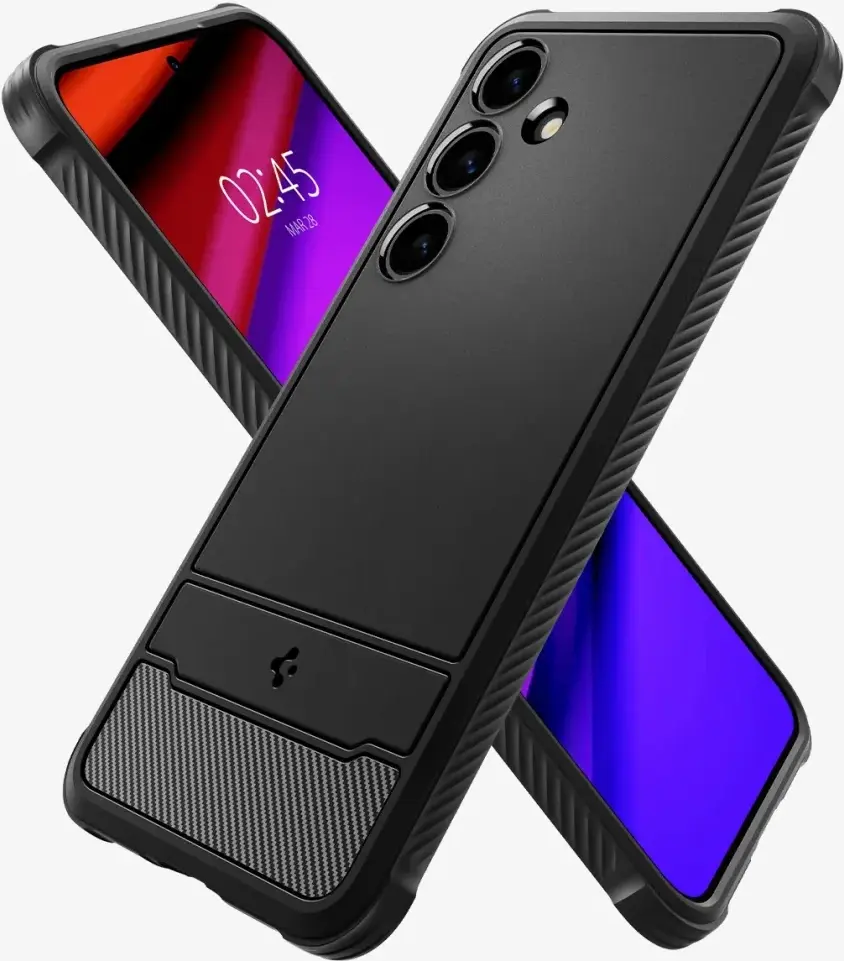 Spigen Rugged Armor Samsung Galaxy S24 Plus Hoesje Back Cover Zwart afbeelding 6