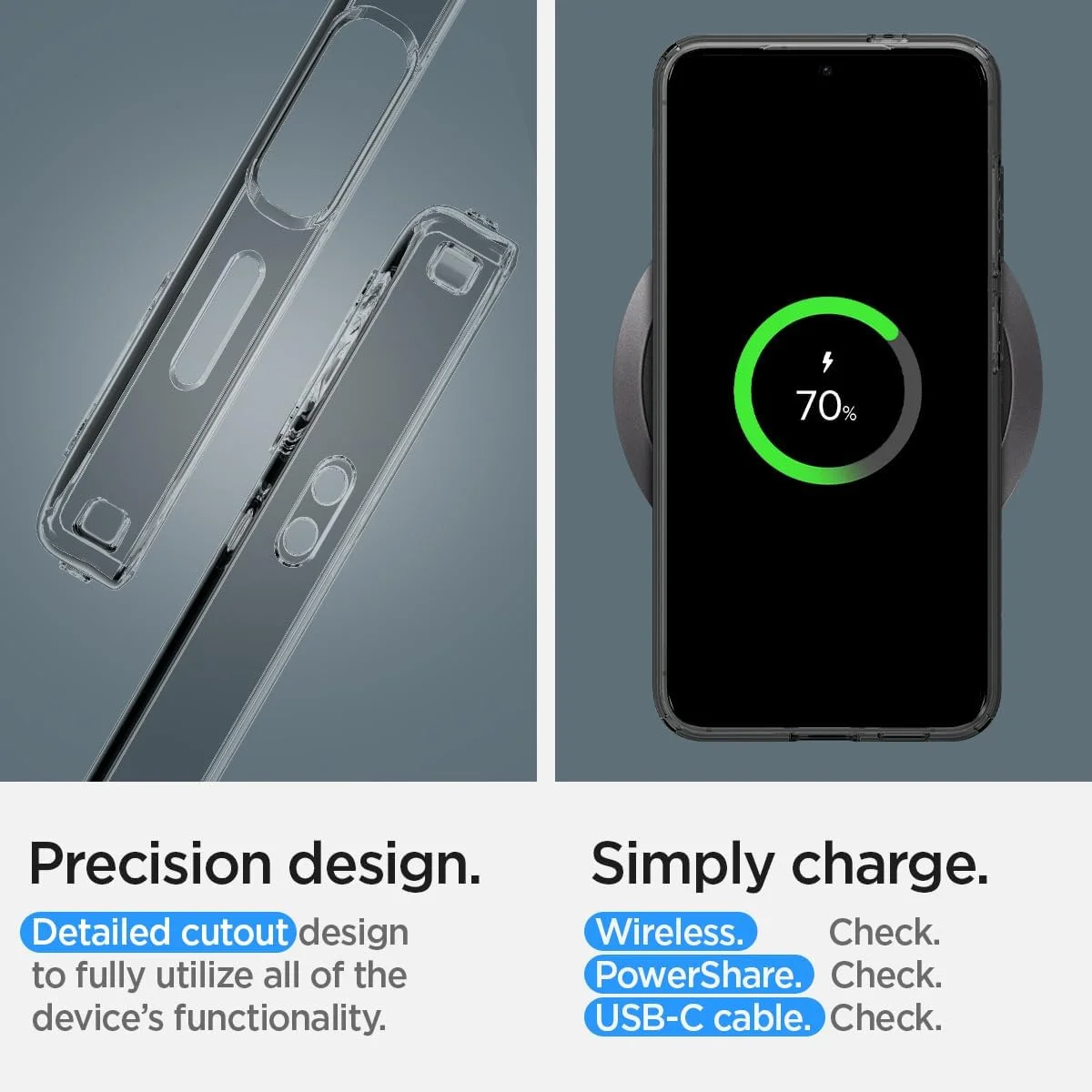 Spigen Liquid Crystal Samsung S24 Plus Hoesje Back Cover Zwart afbeelding 16