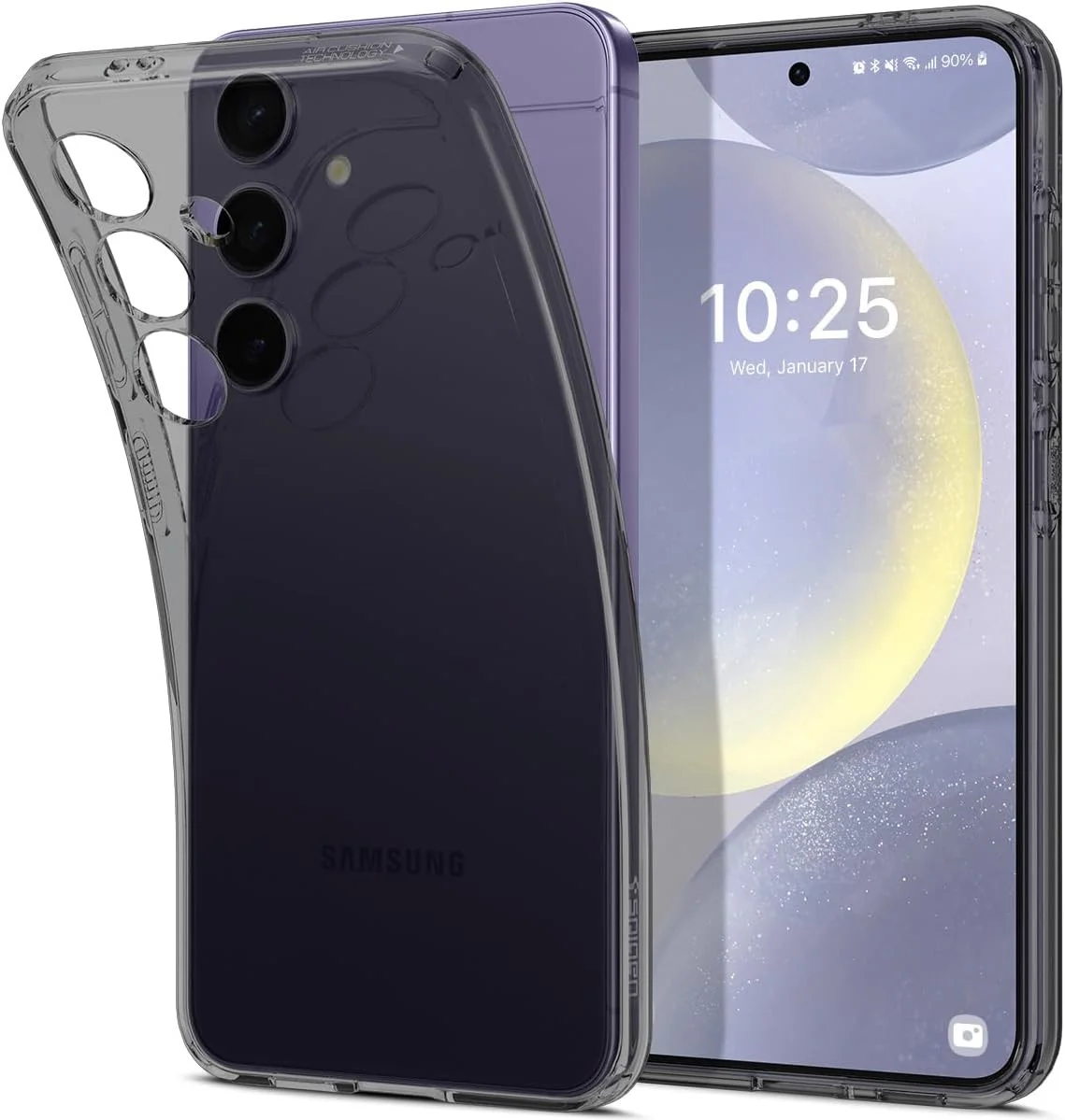 Spigen Liquid Crystal Samsung S24 Plus Hoesje Back Cover Zwart afbeelding 1