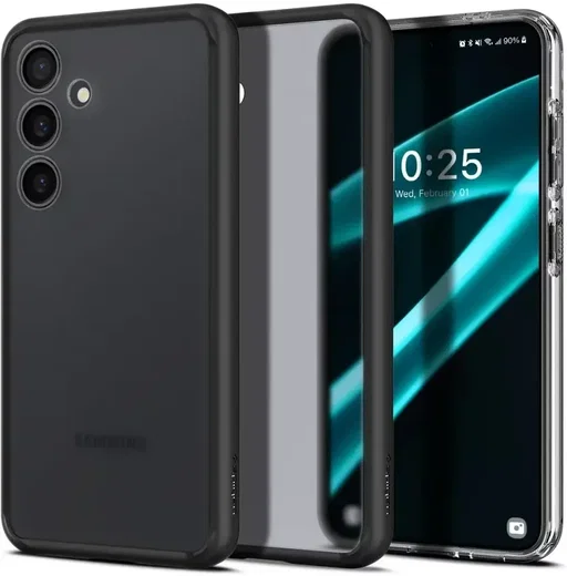 Spigen Ultra Hybrid Samsung S24 Plus Hoesje Back Cover Frosted Zwart afbeelding 1