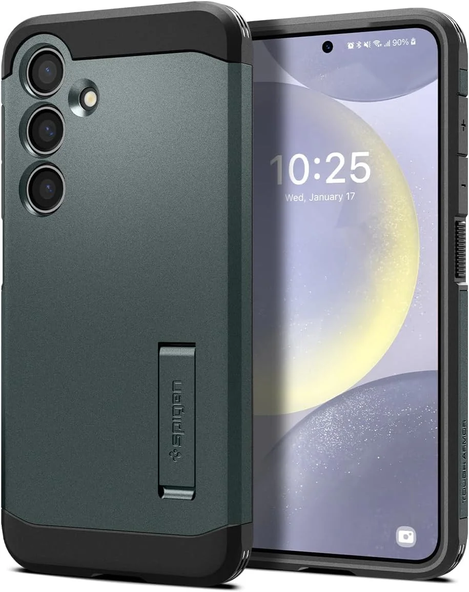 Spigen Tough Armor Samsung Galaxy S24 Plus Hoesje Back Cover Groen afbeelding 1