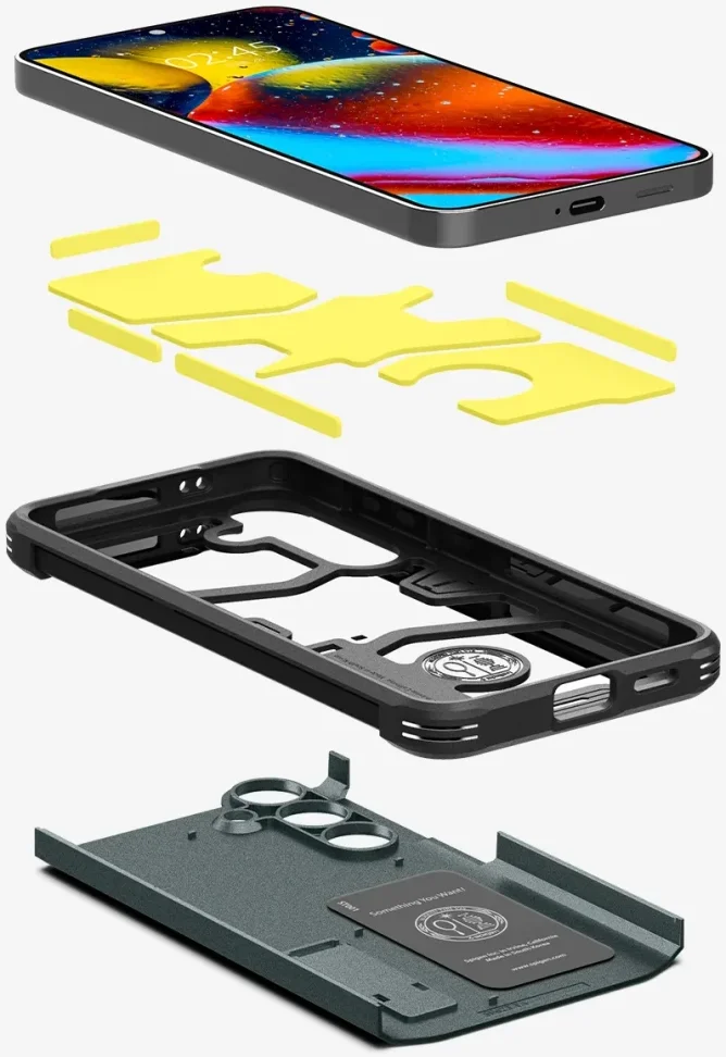 Spigen Tough Armor Samsung Galaxy S24 Plus Hoesje Back Cover Groen afbeelding 5