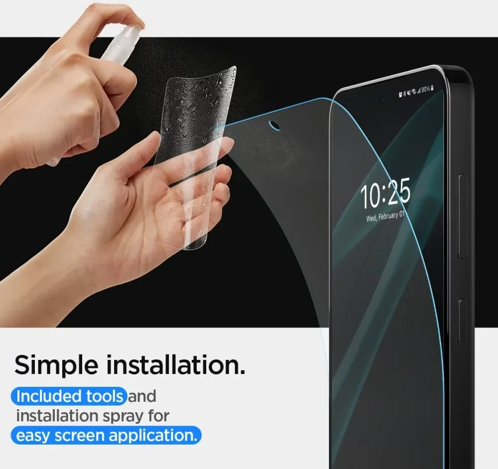 Spigen Neo Flex Solid Samsung Galaxy S24 Plus Screen Protector 2-Pack afbeelding 3