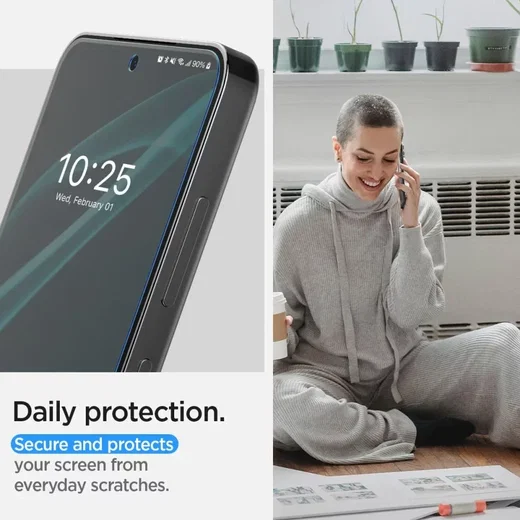 Spigen Neo Flex Solid Samsung Galaxy S24 Plus Screen Protector 2-Pack afbeelding 5