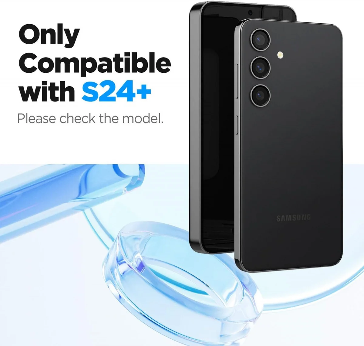 Spigen EZ Fit GLAS.tR Samsung Galaxy S24 Plus Screen Protector 2-Pack afbeelding 4