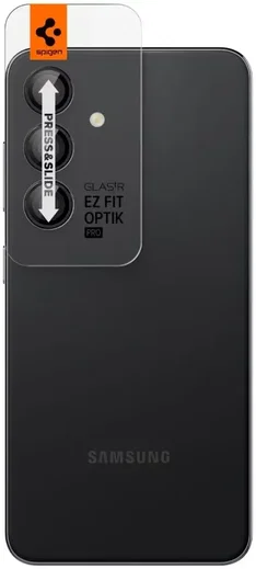 Spigen Optik Pro Samsung S24 Plus Camera Protector Glas 2-Pack Zwart afbeelding 9