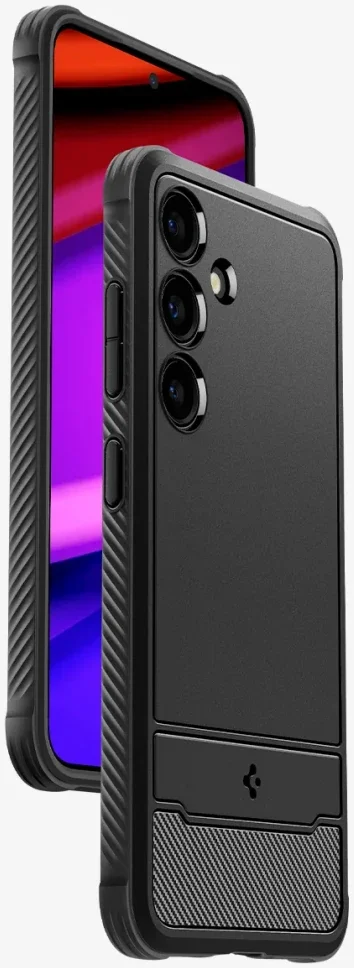 Spigen Rugged Armor Samsung Galaxy S24 Hoesje Back Cover Zwart afbeelding 15