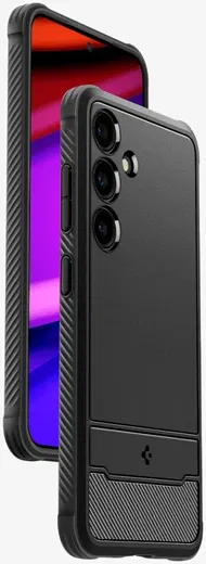 Spigen Rugged Armor Samsung Galaxy S24 Hoesje Back Cover Zwart afbeelding 15