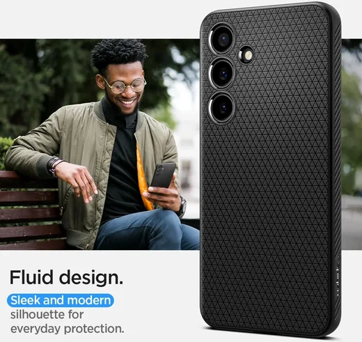 Spigen Liquid Air Samsung Galaxy S24 Hoesje Back Cover Zwart afbeelding 3