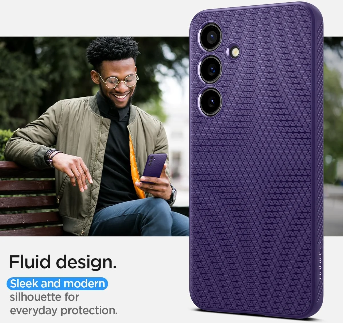 Spigen Liquid Air Samsung Galaxy S24 Hoesje Back Cover Paars afbeelding 15