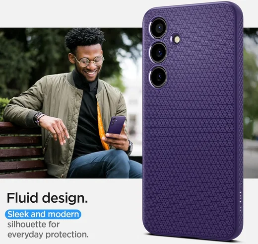 Spigen Liquid Air Samsung Galaxy S24 Hoesje Back Cover Paars afbeelding 15