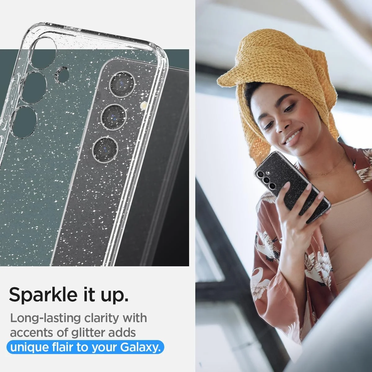 Spigen Liquid Crystal Samsung Galaxy S24 Hoesje Back Cover Glitter afbeelding 6
