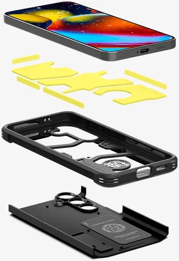 Spigen Tough Armor Samsung Galaxy S24 Hoesje Back Cover Zwart afbeelding 4