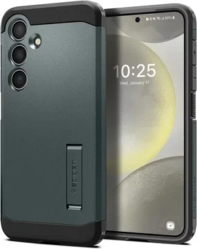 Spigen Tough Armor Samsung Galaxy S24 Hoesje Back Cover Groen