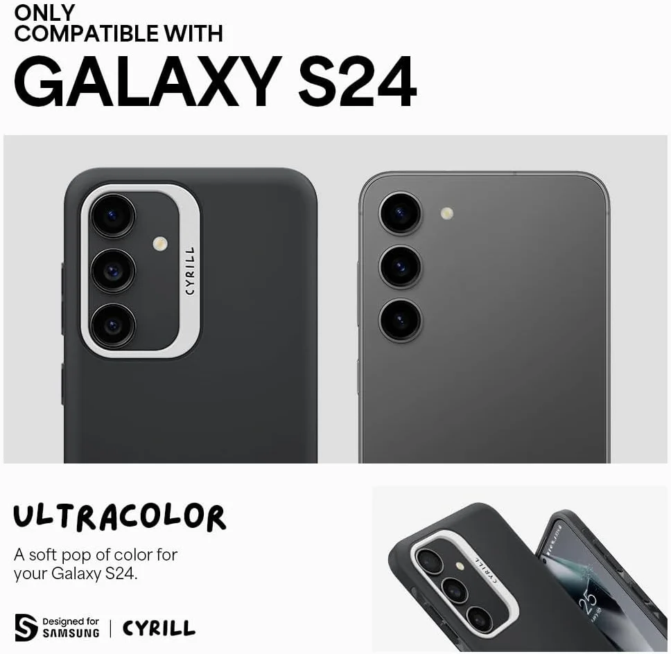 Spigen Cyrill Ultra Color Samsung Galaxy S24 Hoesje Back Cover Zwart afbeelding 11