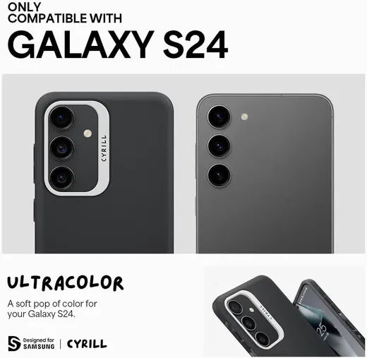 Spigen Cyrill Ultra Color Samsung Galaxy S24 Hoesje Back Cover Zwart afbeelding 11