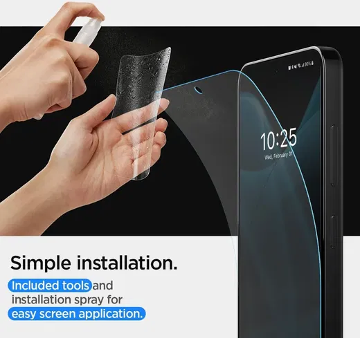 Spigen Neo Flex Solid Samsung Galaxy S24 Screen Protector (2-Pack) afbeelding 5