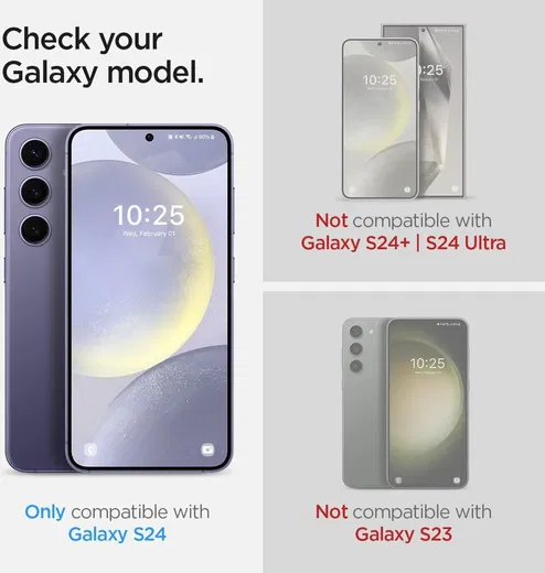 Spigen Neo Flex Solid Samsung Galaxy S24 Screen Protector (2-Pack) afbeelding 7