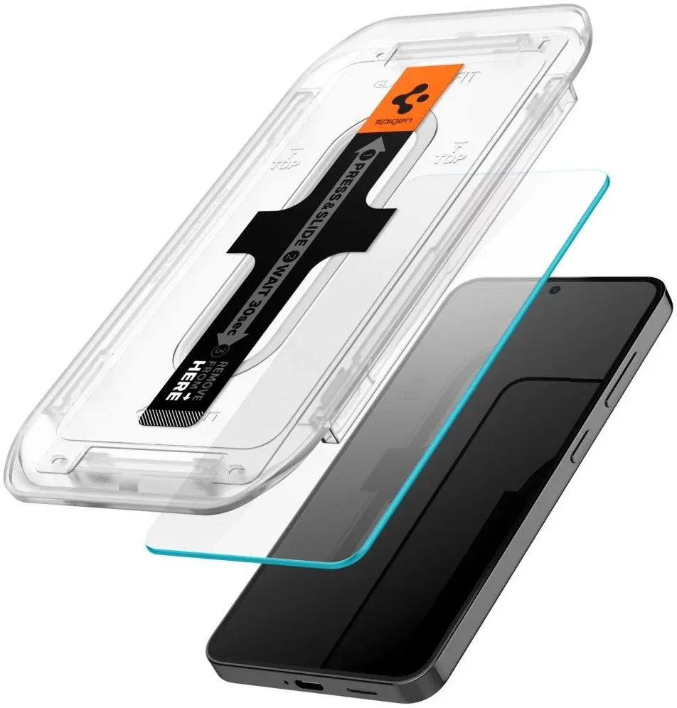 Spigen EZ Fit GLAS.tR Samsung Galaxy S24 Screen Protector 2-Pack afbeelding 2