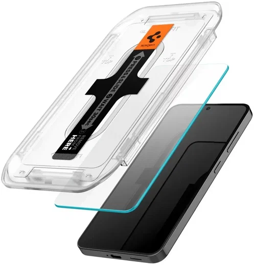 Spigen EZ Fit GLAS.tR Samsung Galaxy S24 Screen Protector 2-Pack afbeelding 2