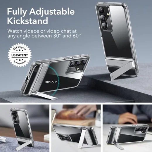 ESR Air Shield Boost Samsung Galaxy S24 Hoesje Kickstand Transparant afbeelding 4