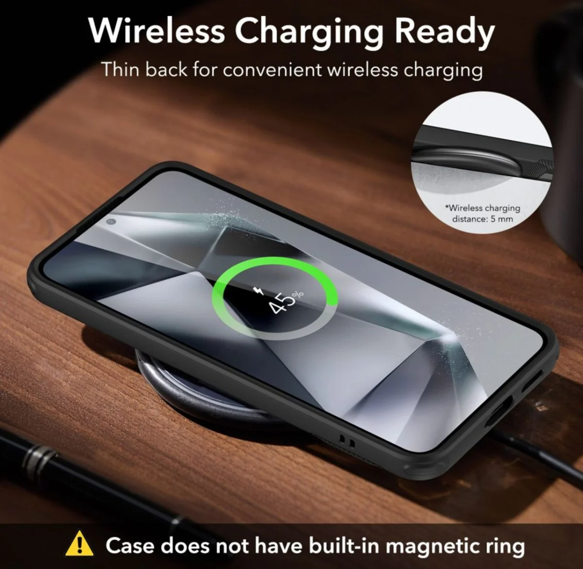 ESR Air Shield Boost Samsung Galaxy S24 Hoesje Kickstand Zwart afbeelding 8