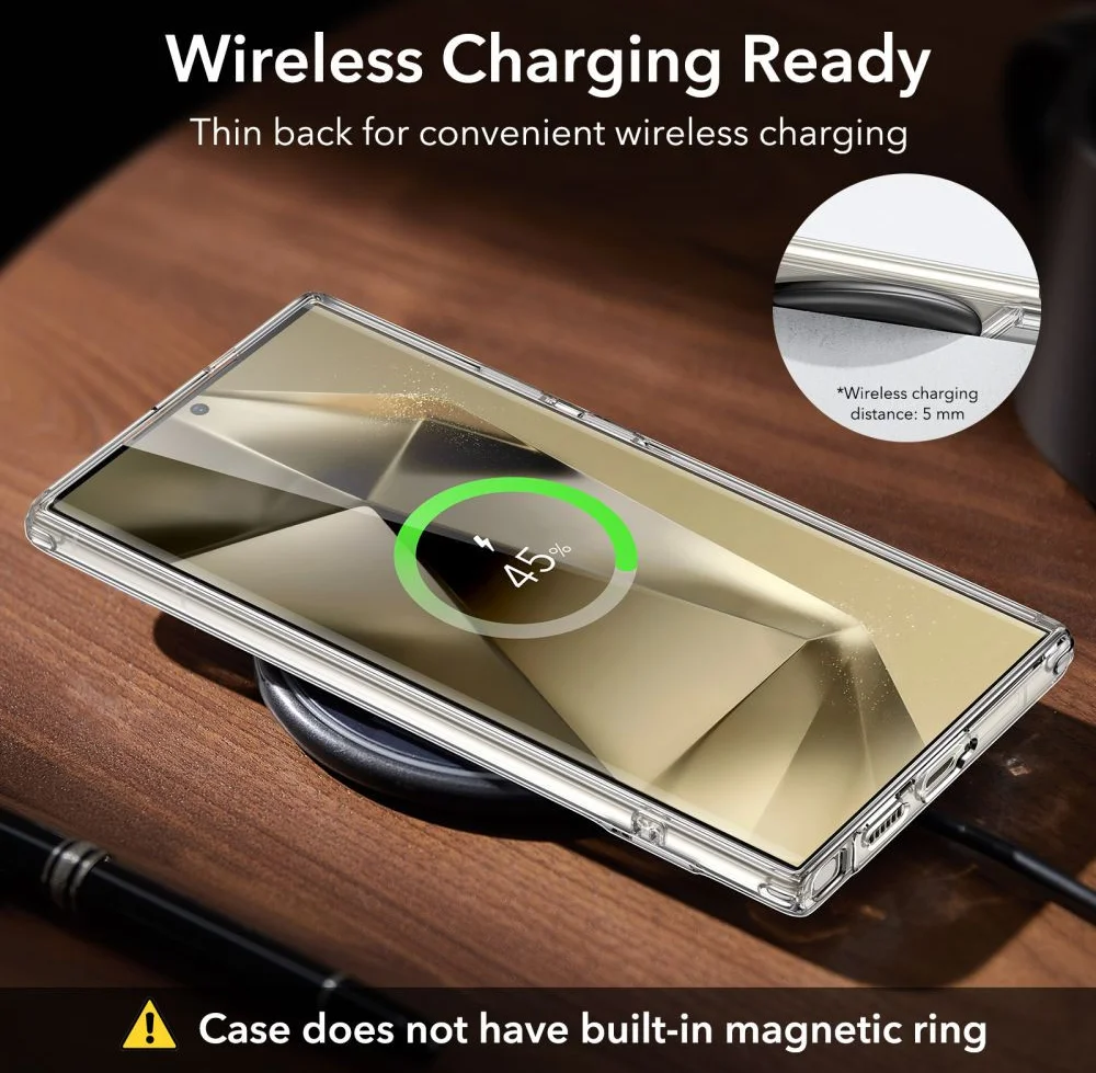 ESR Air Shield Samsung Galaxy S24 Ultra Hoesje Kickstand Transparant afbeelding 8