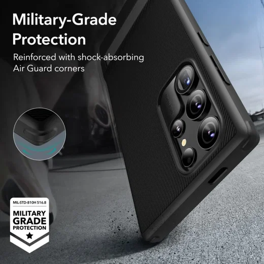 ESR Air Shield Samsung Galaxy S24 Ultra Hoesje Kickstand Zwart afbeelding 3