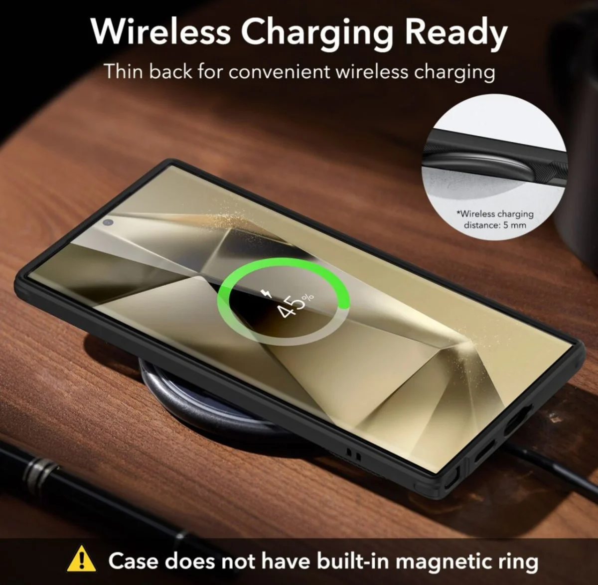 ESR Air Shield Samsung Galaxy S24 Ultra Hoesje Kickstand Zwart afbeelding 7