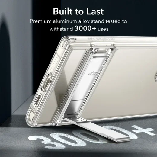ESR Air Shield Samsung Galaxy S24 Ultra Hoesje Kickstand Transparant Grijs afbeelding 4