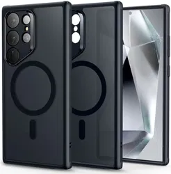 ESR Classic Hybrid Samsung S24 Ultra Hoesje MagSafe Frosted Zwart afbeelding