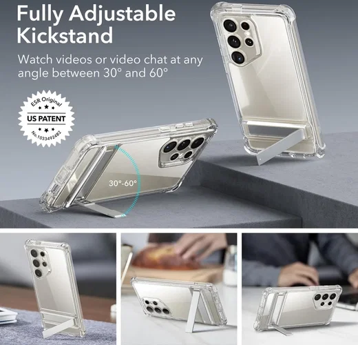 ESR Armor Kickstand Samsung Galaxy S24 Ultra Hoesje Transparant afbeelding 5