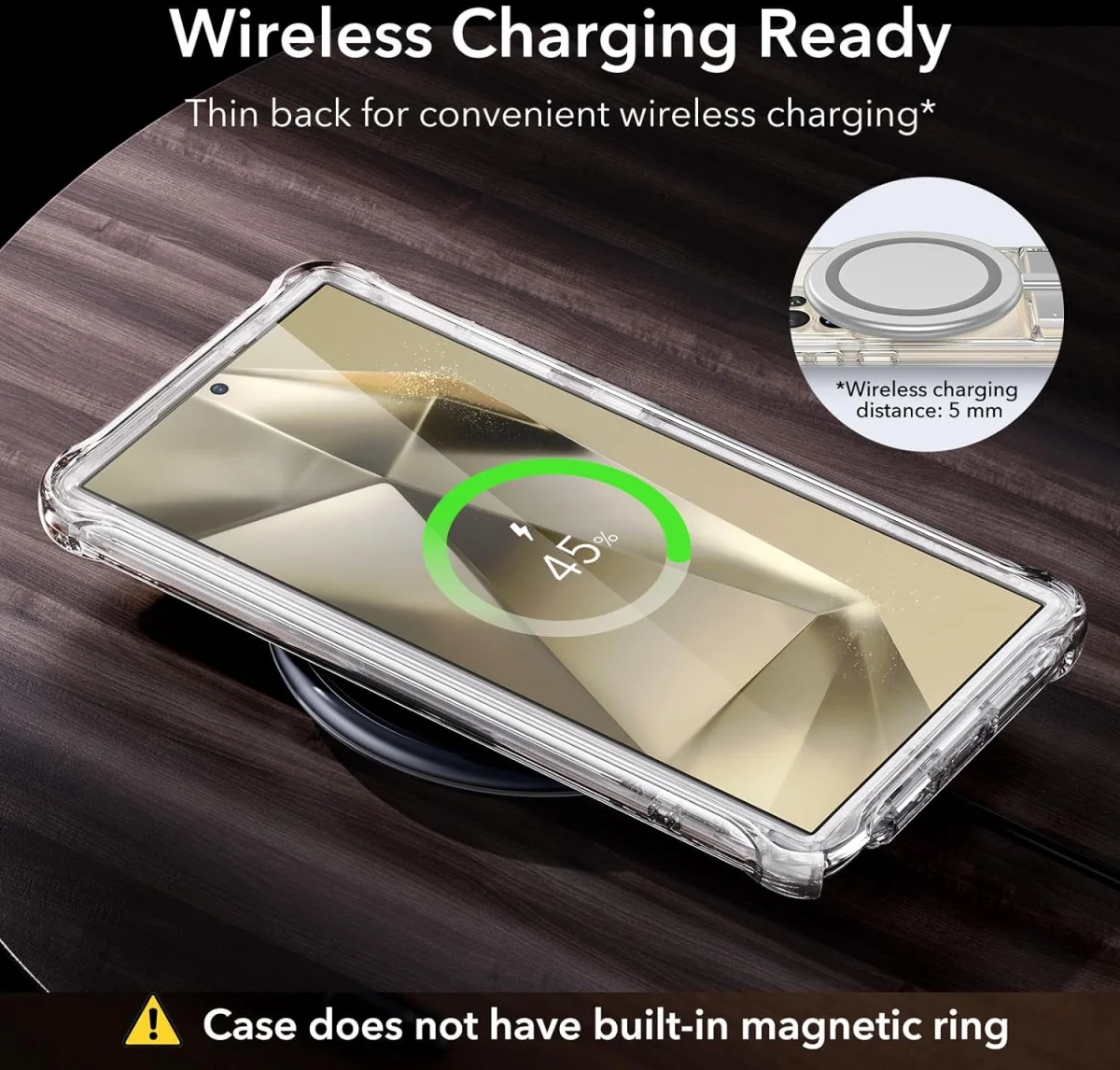 ESR Armor Kickstand Samsung Galaxy S24 Ultra Hoesje Transparant afbeelding 8