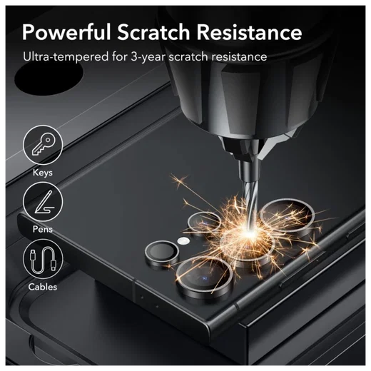 ESR Samsung Galaxy S24 Ultra Camera Lens Protector Zwart afbeelding 7