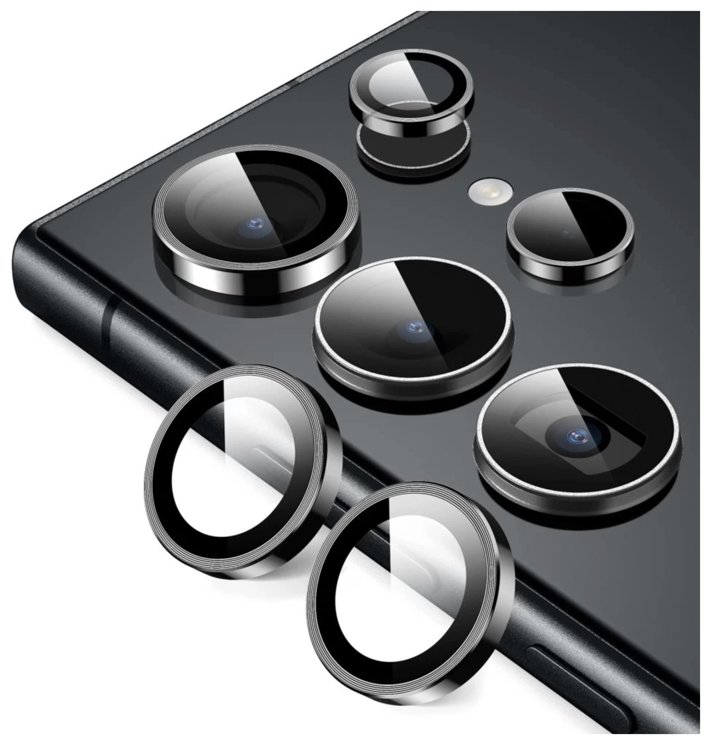 ESR Samsung Galaxy S24 Ultra Camera Lens Protector Zwart afbeelding 9