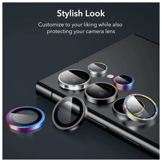 ESR Samsung Galaxy S24 Ultra Camera Lens Protector Zwart afbeelding 11