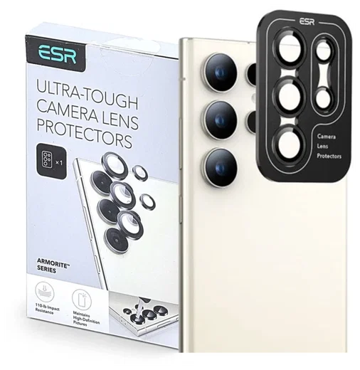 ESR Samsung Galaxy S24 Ultra Camera Lens Protector Zwart afbeelding 1